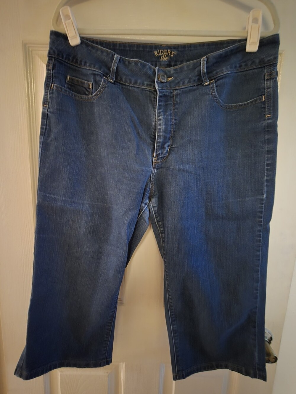 Riders by Lee Misses Blue Cropped Denim Jeans